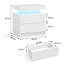 LED Nightstand with 2 Drawers-85476448
