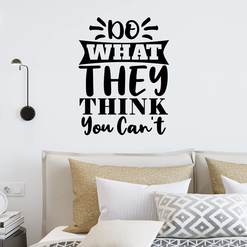Text & Numbers Non-Wall Damaging Wall Decal, 23" H x 18" W, Black