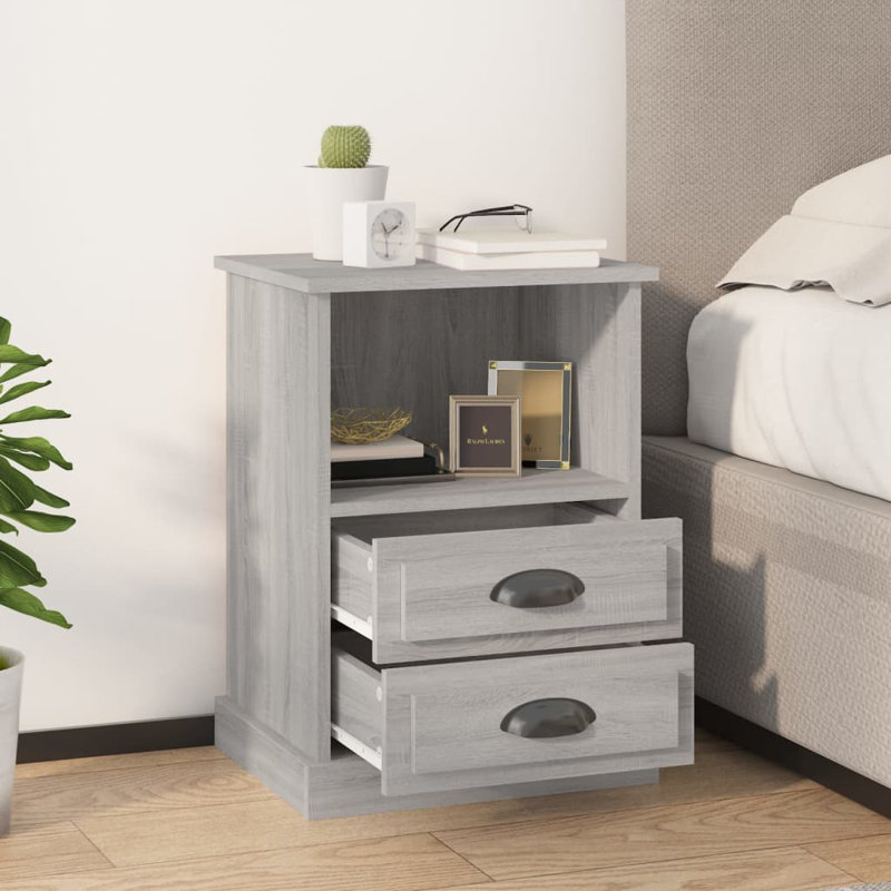 Prochniak Raposo Bedside, Grey Sonoma