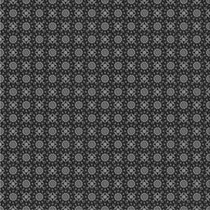 Tapis noir/vert tissé à la machine, Carré 3 pi