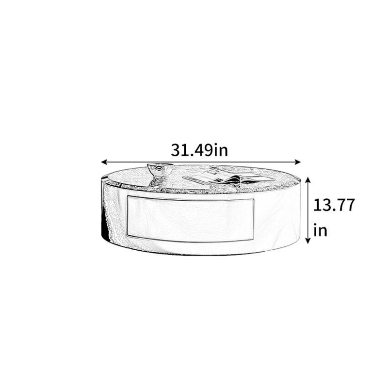 Table basse en marbre avec structure en acier inoxydable, H 30 cm x l 20 cm