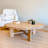 Farmhouse Round Wood Coffee Table, Rustic Design-891289651