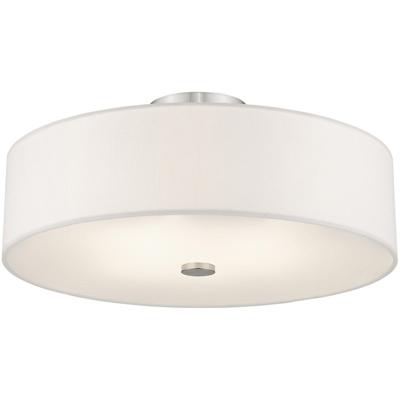 Fabric Semi Flush Mount