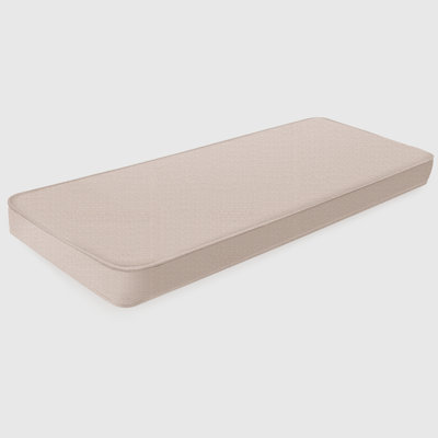 3 Inch Thick 14 Inch Wide Custom Length Indoor Outdoor Bench Cushion with Waterproof Chenille Cover, High Resilience Foam, Non-Slip Bottom, and Double Piping