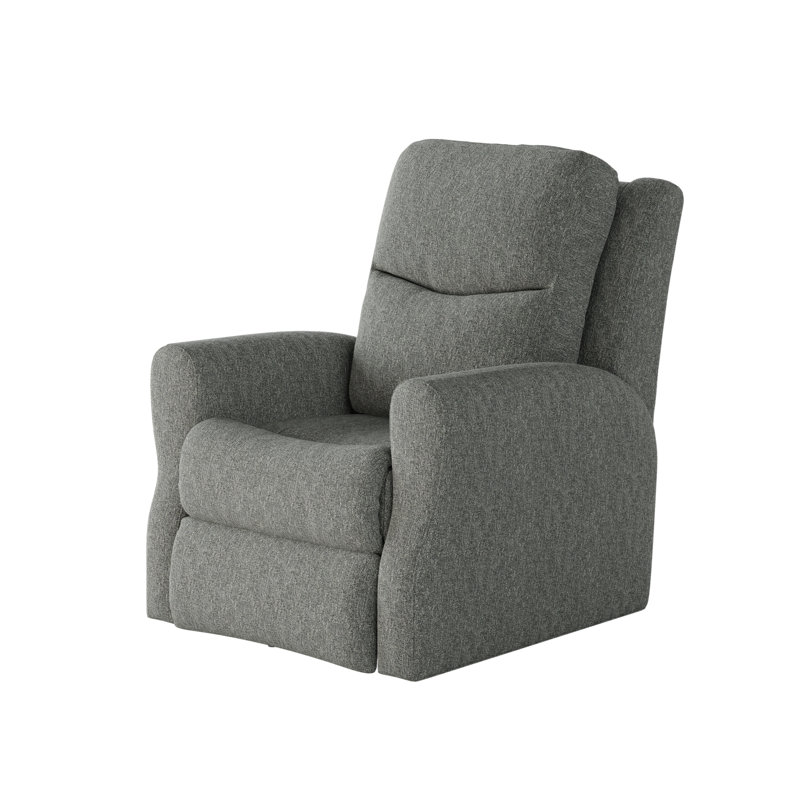 Fauteuil inclinable Fame, Polyester gris clair, Power/Rocker