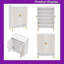 Armoire de rangement à chaussures 29,6 "en bois avec portes et tablettes réglables à 7 niveaux avec pieds et poignées en métal-1395292429