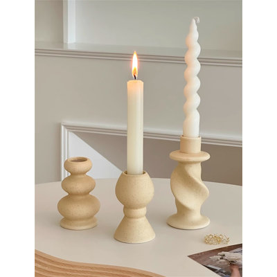 5.12'' H Ceramic Tabletop Candlestick