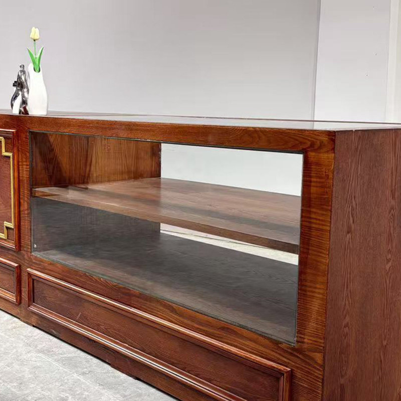 Vitrine chinoise rétro, H 39,37 po x l 59,05 po x P 23,62 po