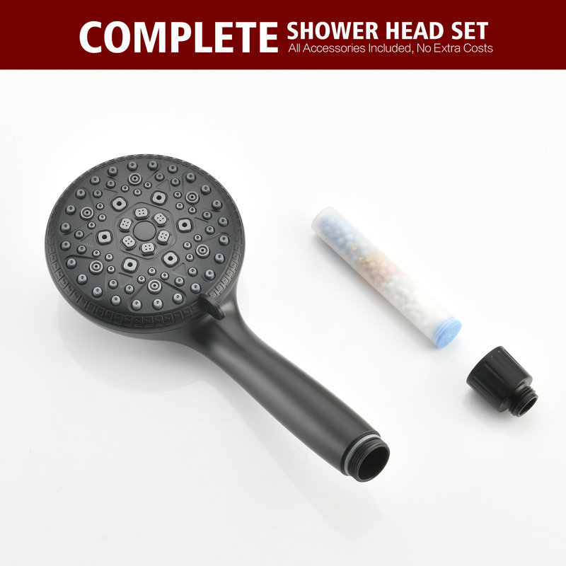 Pomme de douche Summerain, Noir mat