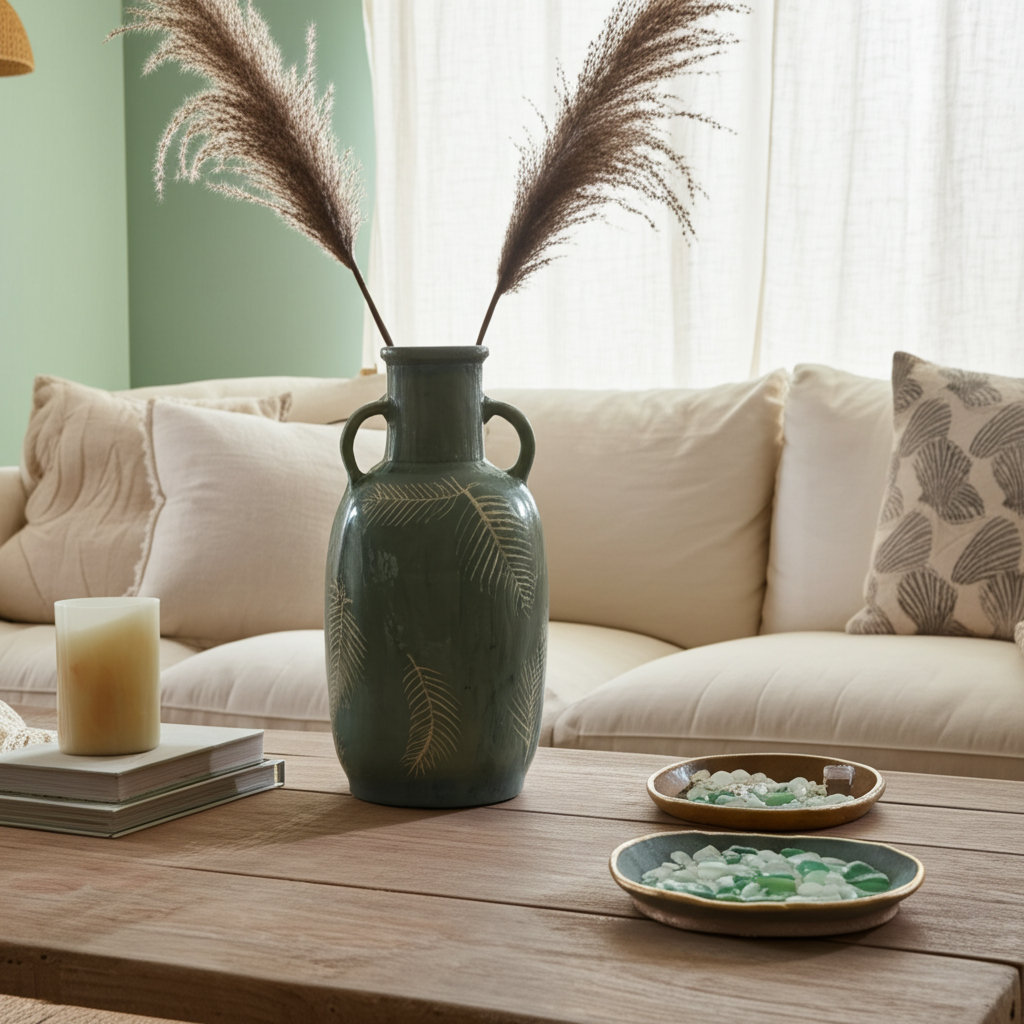 Ambrielle Terracotta Floor Vase