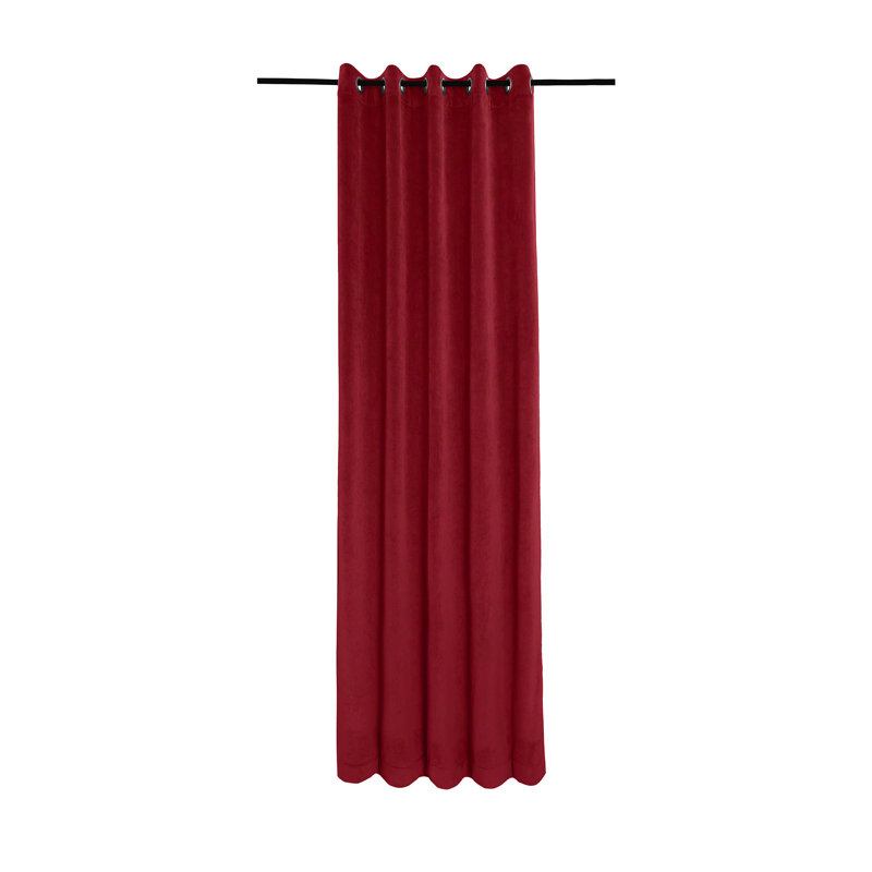 Macdoel Room Darkening Curtain Pair, Burgundy