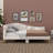 A Luxurious Upholstered Daybed With A Stylish Headboard And Comfortable Armrests-884209152