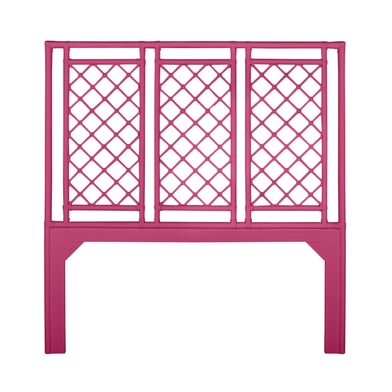X And Diamond Open-Frame Headboard, Hot Pink, Queen