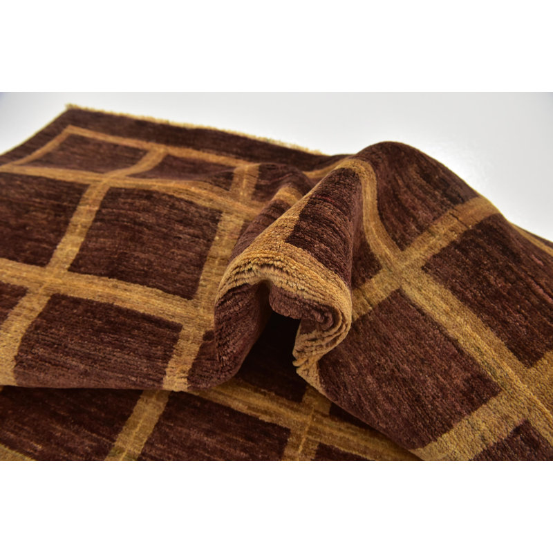 Tapis de zone en laine 7 pi 4 po x 7 pi one-of-kind main noué la new age Nash