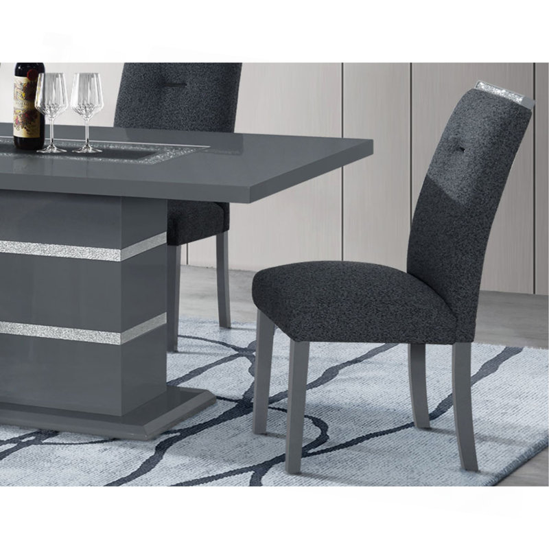 Chaise 2 pièces ARIYA GRIS FONCÉ