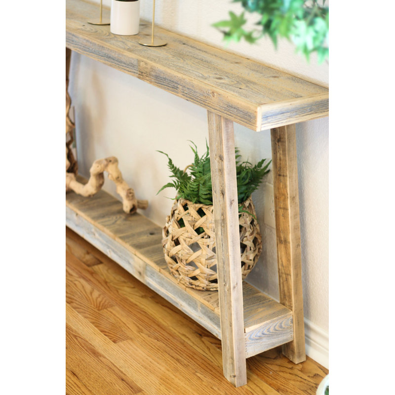 Console en bois massif 60 po Wendie