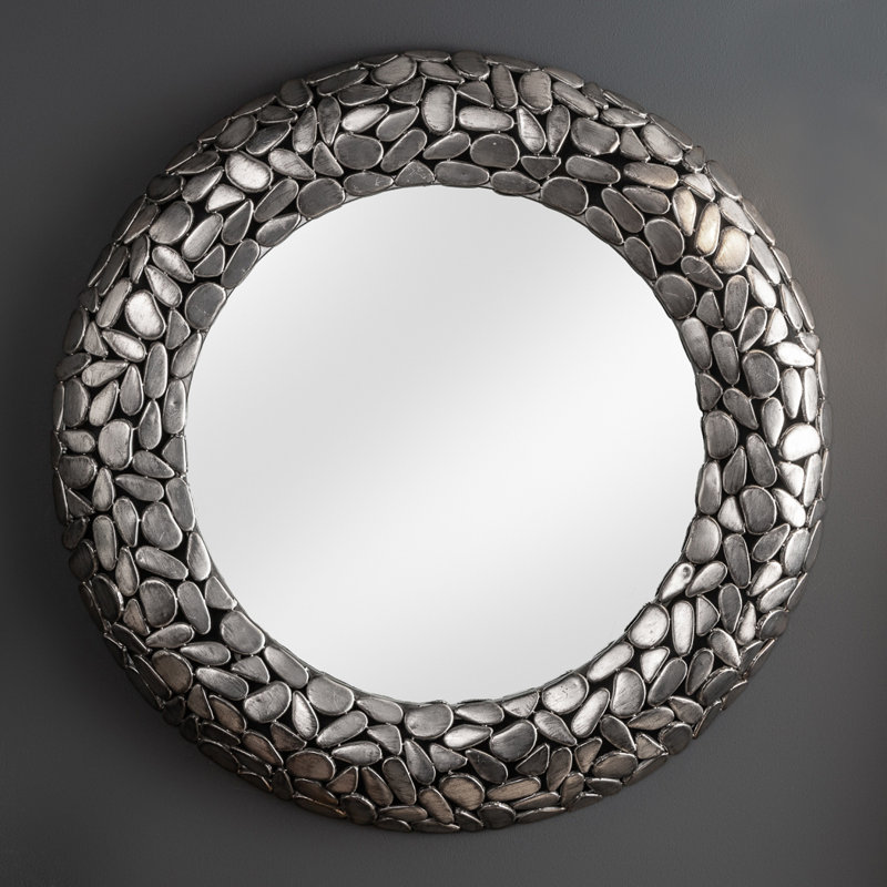Reder Metal Wall Mirror, Silver