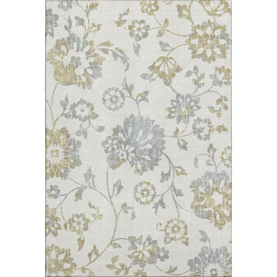 Premium Machine Washable Prisco Ivory Rug