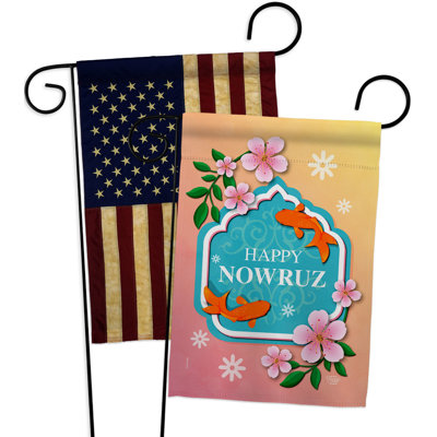 Double Sided 18.5 in. H x 13 in. W Polyester Garden flag