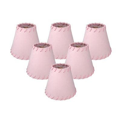 RDI Faux Suede Chandelier Shade with Whipstich Trim Top and Bottom