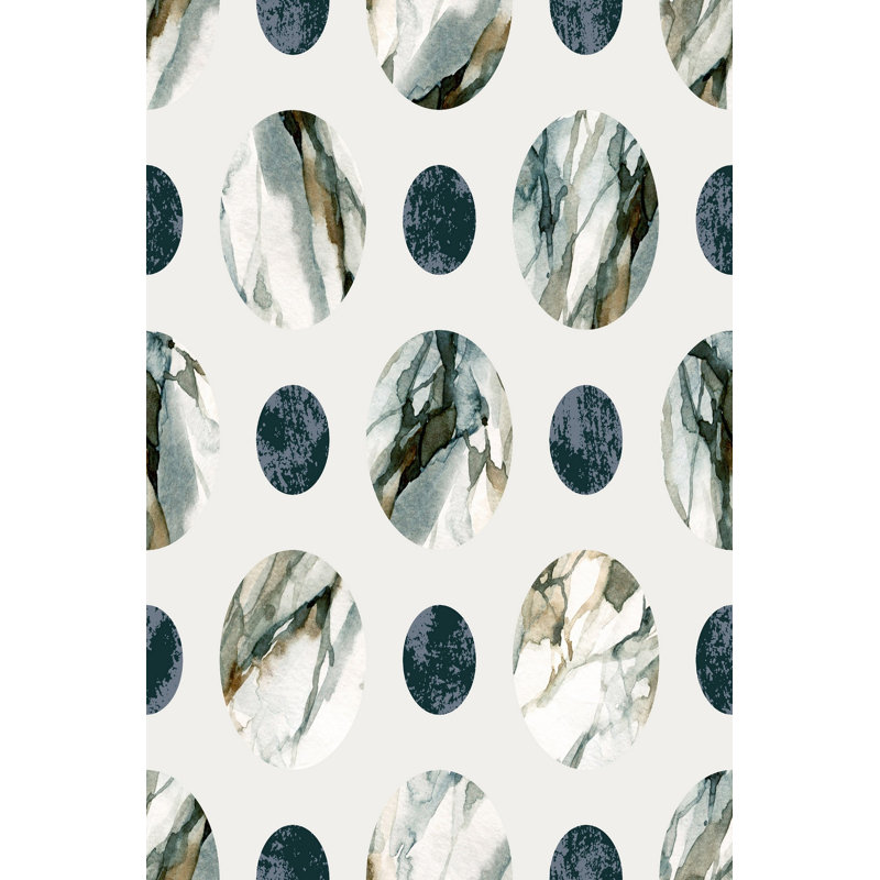 Tapis luxueux 100% polyester 5,2 x 7,5 pi, hauteur des poils de 0,4 po | Antibactérien, points antidérapants en PVC, lavable à la machine | Élégante impression numérique en 3D, parfaite pour le décor du salon et de la chambre à coucher