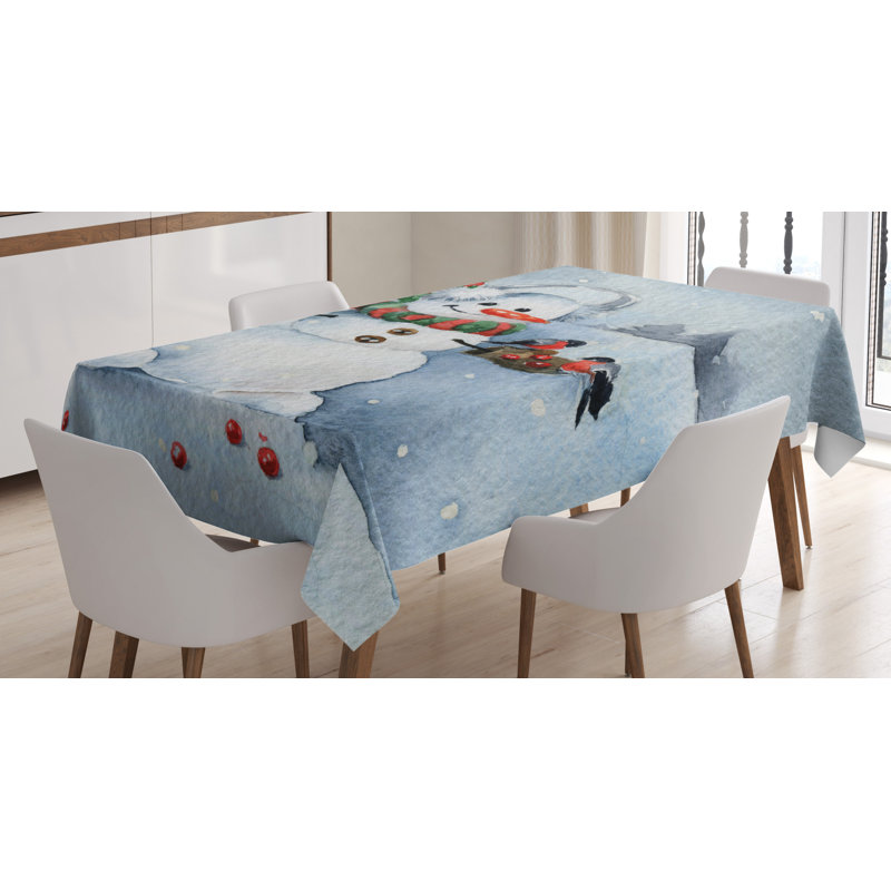 Snowman Tablecloth, 84" x 60"