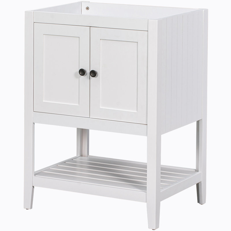 Base de meuble-lavabo simple 23,70 po seulement, Blanc