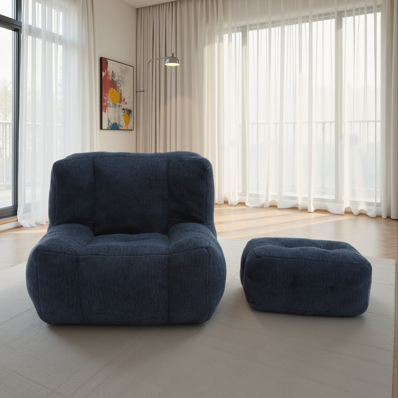 Chaise de salle à manger en velours, Velours bleu