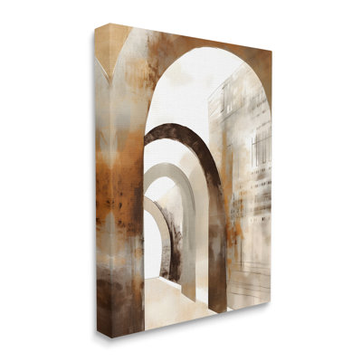 Rustic Arch Architecture Canvas Wall Art by Petals Prints Design