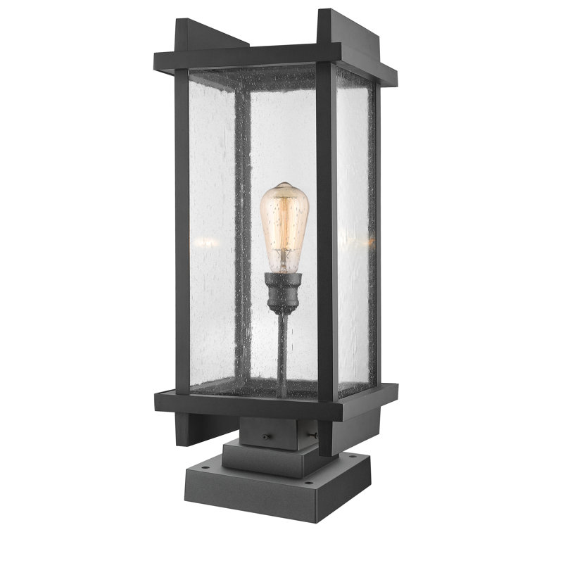 Casha Seeded Pier Mount Light, Black