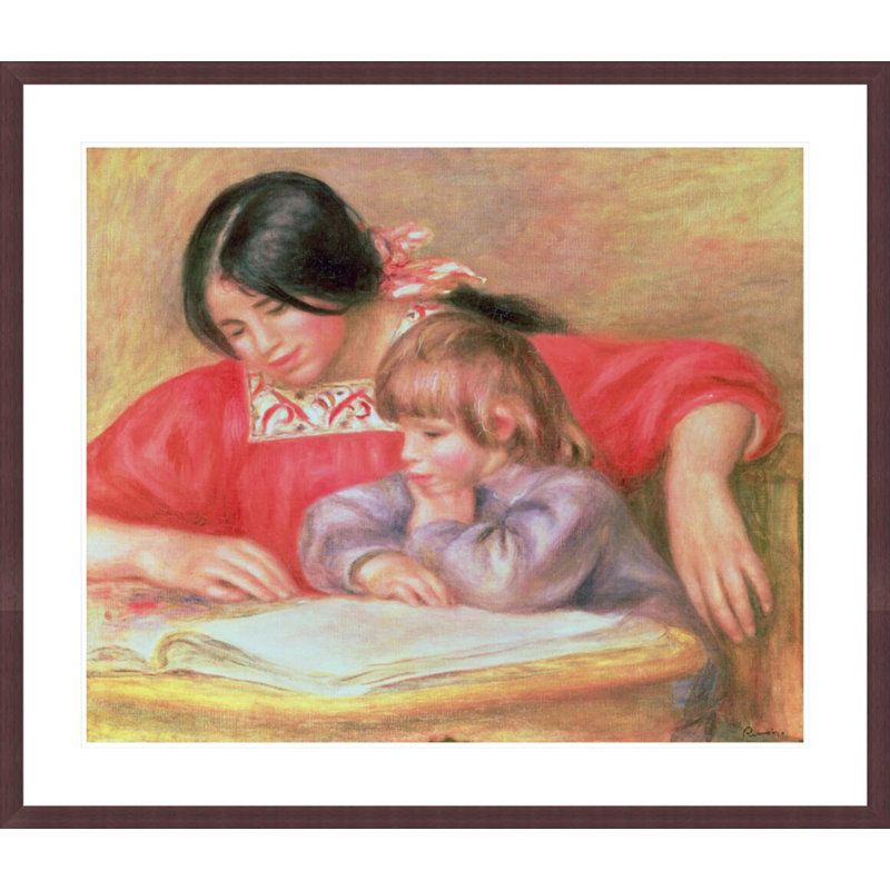«Leontine and Coco» par Pierre-Auguste Renoir, impression giclée encadrée, H 33,5 po x l 38,81 po