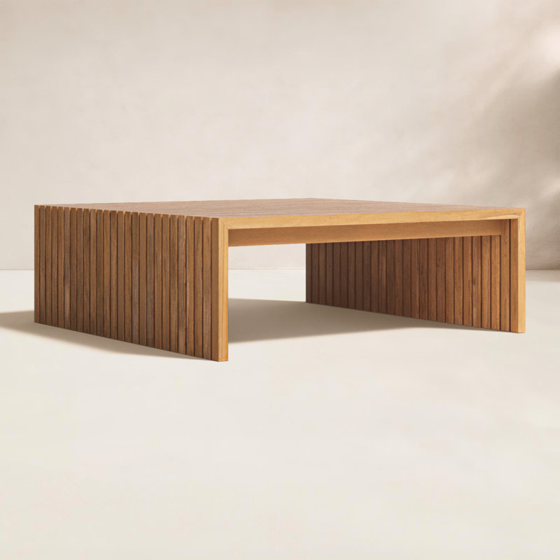 Essential Outdoor Square Teak Coffee Table