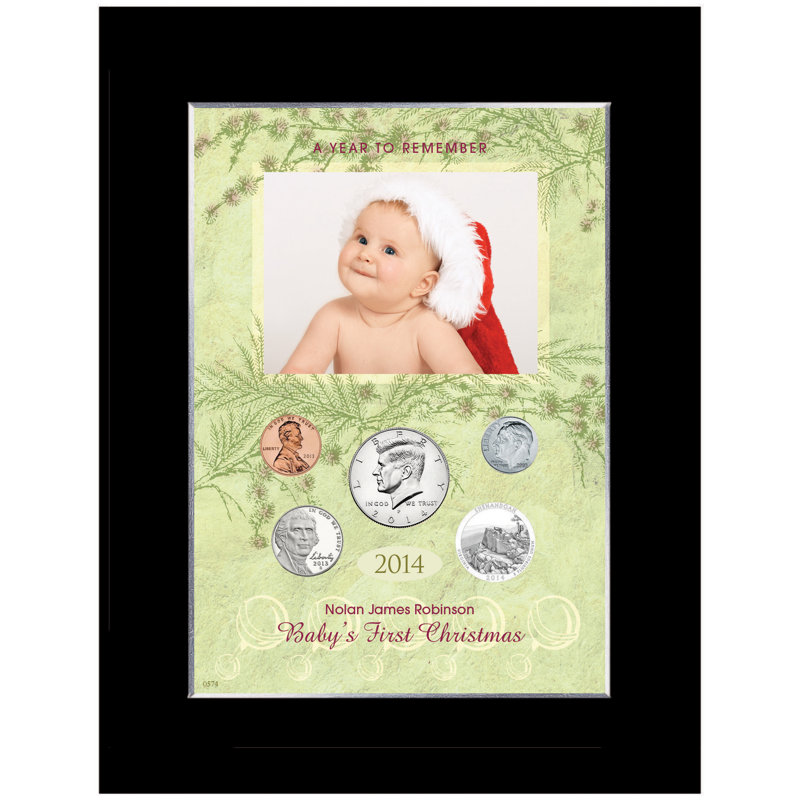Cadre photo de noël first christmas anne pour se souvenir d’un cadre photo personnalisé