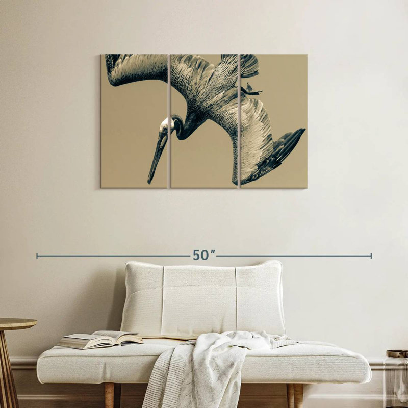 Brampt Flying Pelican, 24" H x 38" W