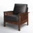 Encinal Faux Leather Armchair