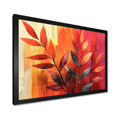 Coucher de soleil sur les plantes, feuilles et festivité - plantes, art mural