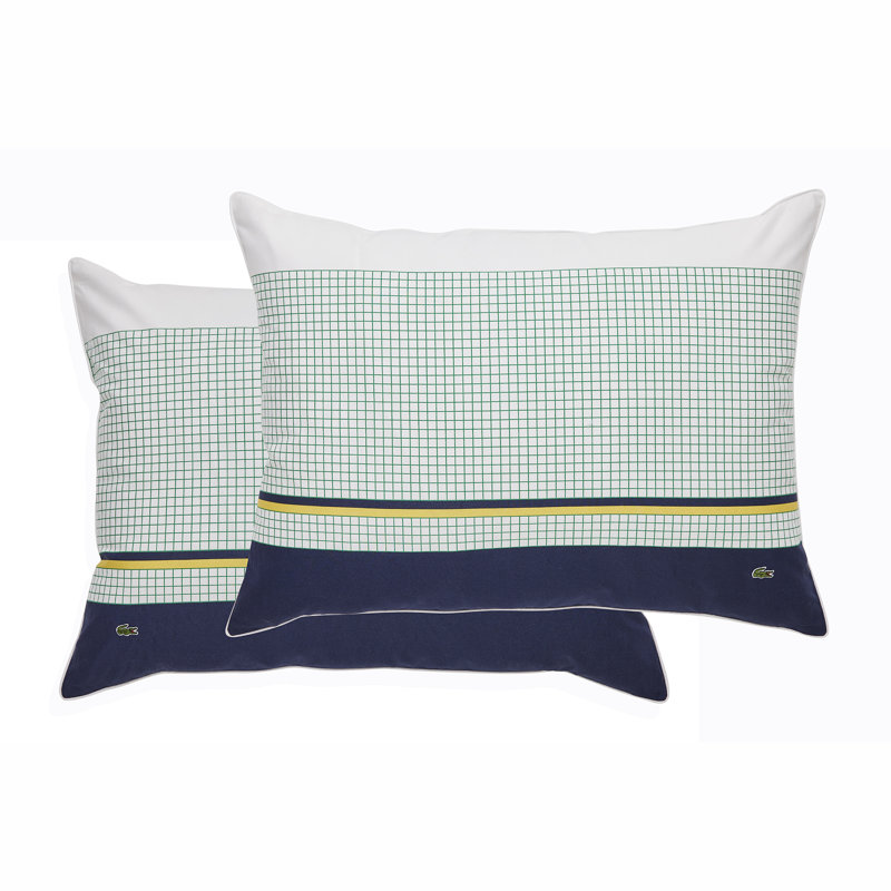 Valleyfield Blue/White Cotton Comforter Set, King Comforter + 2 Shams