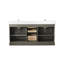 Currahee Free-standing Double Bathroom Vanity with Engineered Stone Top-2099547473
