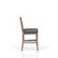 De 2 tabourets de comptoir rembourrés gris rustique - 40,21 po de hauteur, 16,74 de largeur, 23,89 de profondeur, siège en bois massif et tabouret fabriqué (2 unités), H 40,21 po, l 16,74 po, P 23,89 po, poids 23 lb