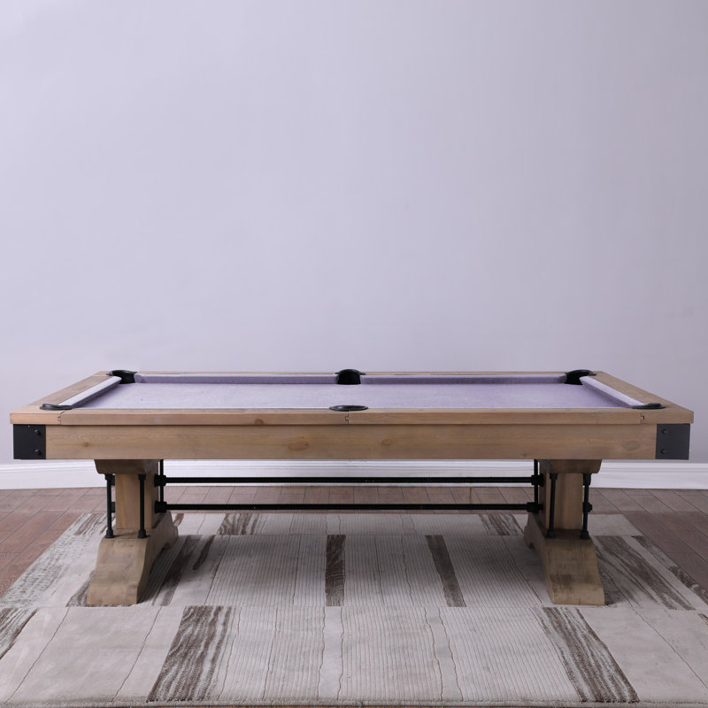 Table de billard Manchester, Mauve clair résistant à l'eau, Oui, Naturel patiné