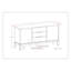 Buffet Harper en bois massif brun noyer