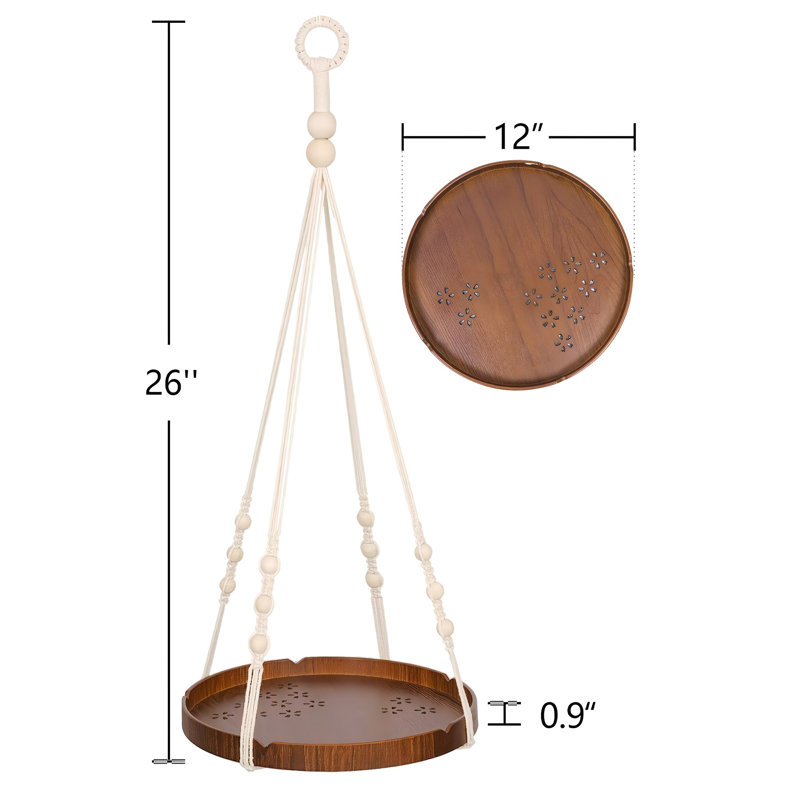 Support à plante en bois