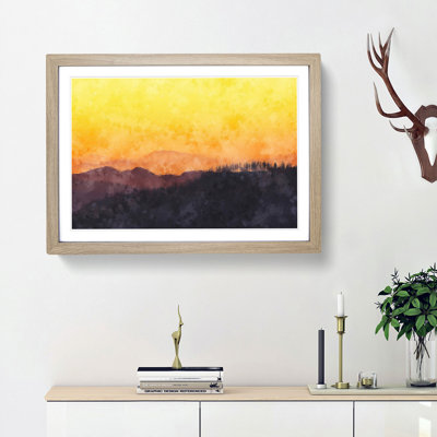 Sunset View - Picture Frame Painting Print