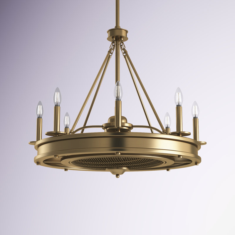 Taylorsville 30" 8-Light Fandelier with Remote Control