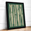 Bamboo in Green Japandi - Framed Print-540669267-540669262