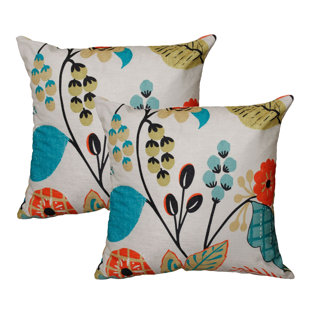 Capri Floral Throw Pillow (Set of 2)