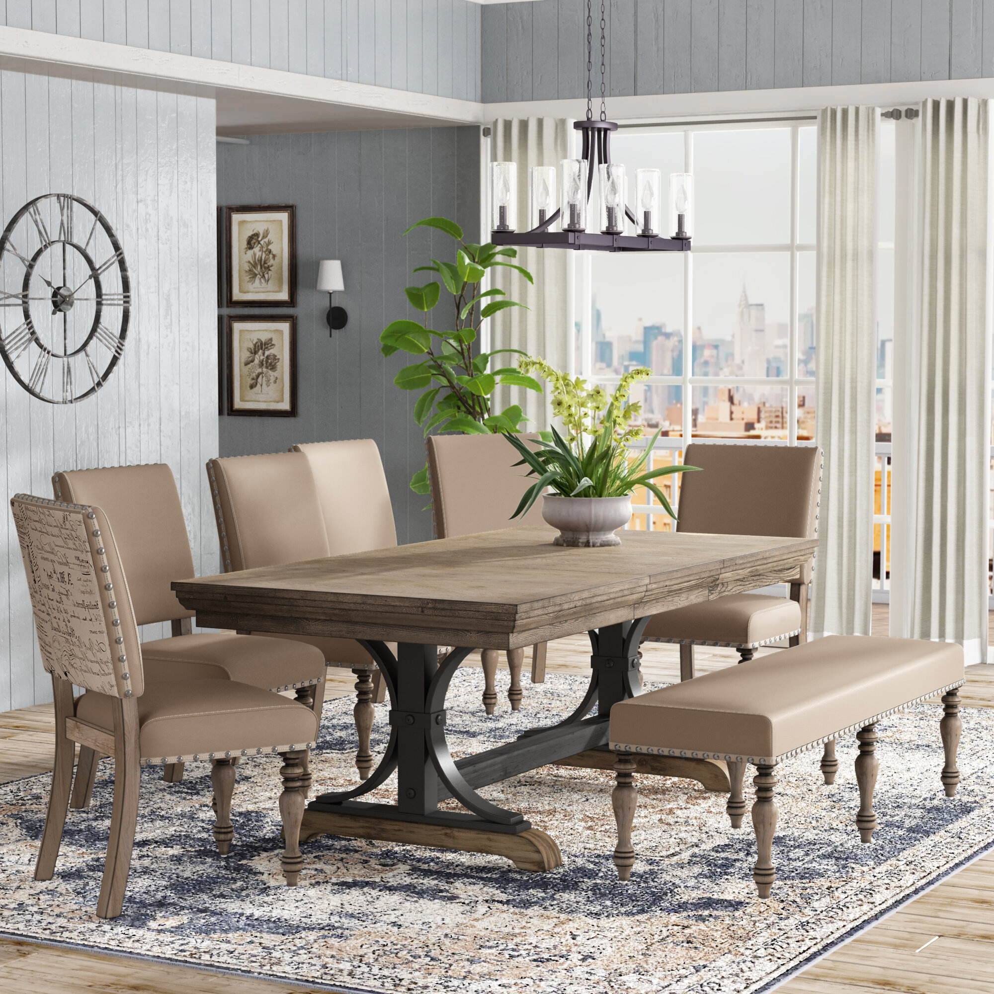 Driftwood dining room discount set