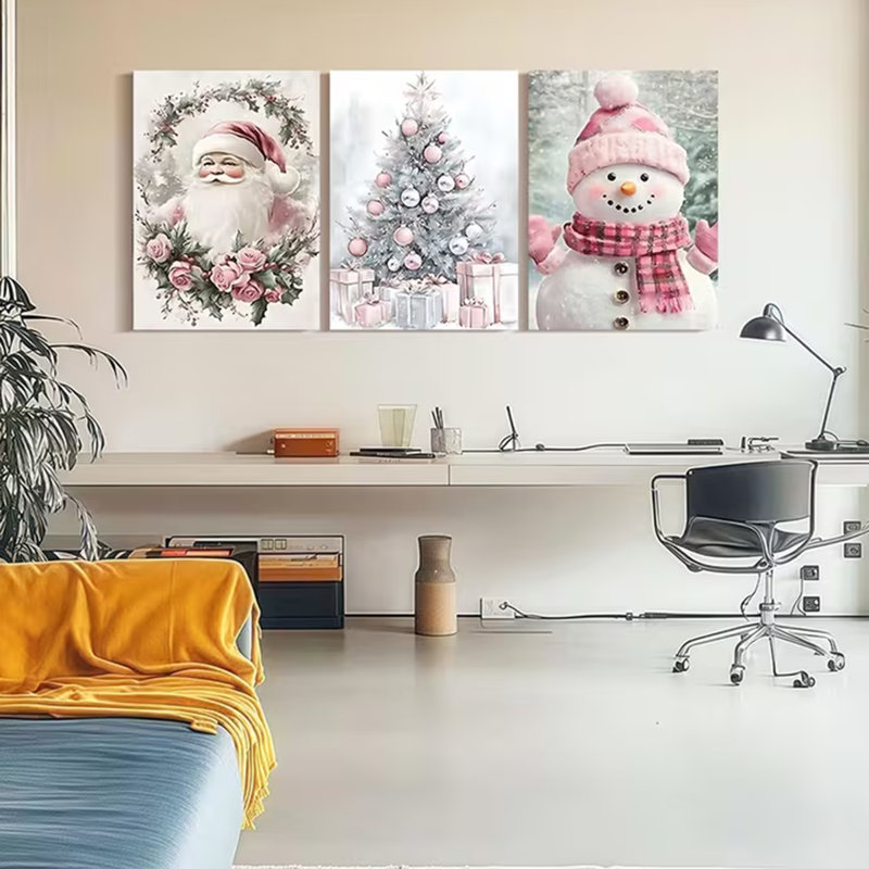 3 Piece Wrapped Canvas Wall Art, 90cm H x 60cm W
