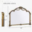 Miroir mural arqué antique avec cadre en métal Baroque-661619687