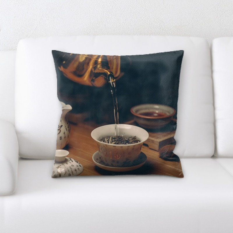 Microsuede Reversible Throw Pillow